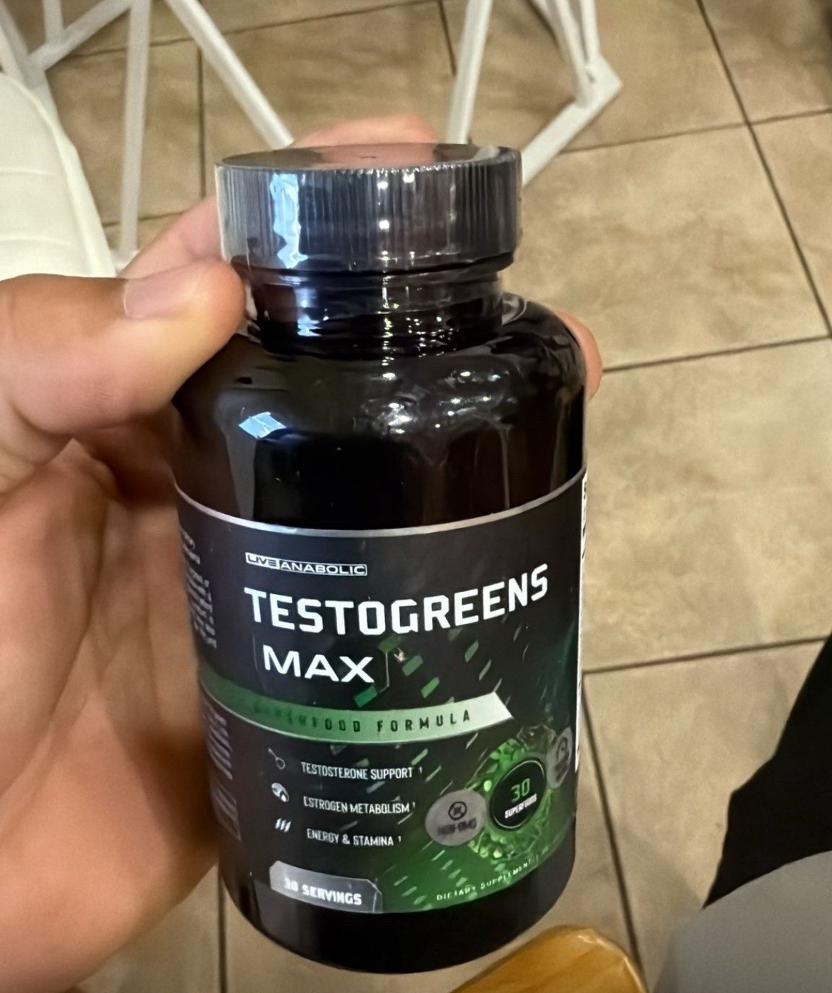 Live Anabolic TestoGreens Max Men’s Daily Greens Capsule Supplement 11/2027!