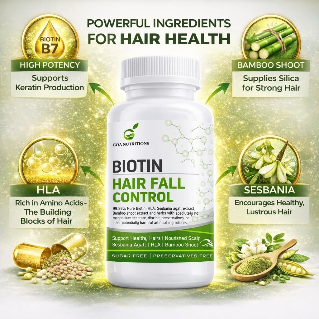 5x GOA NUTR.ITIONS Biotin 10000mcg 60 Tablets