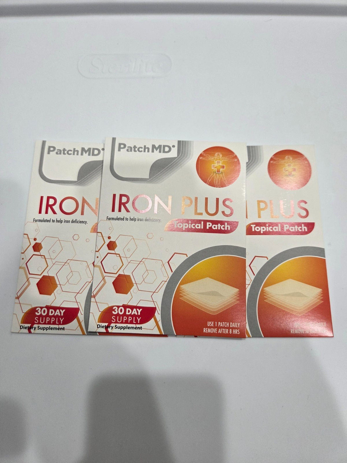 PatchMD Iron Plus Topical Patch – 90 Day Supplement Authentic- New Formula