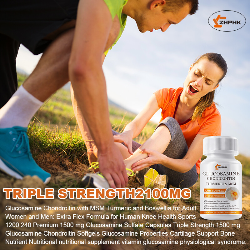 Glucosamine Chondroitin With Turmeric & MSM Triple Strength Joint Support 2100mg
