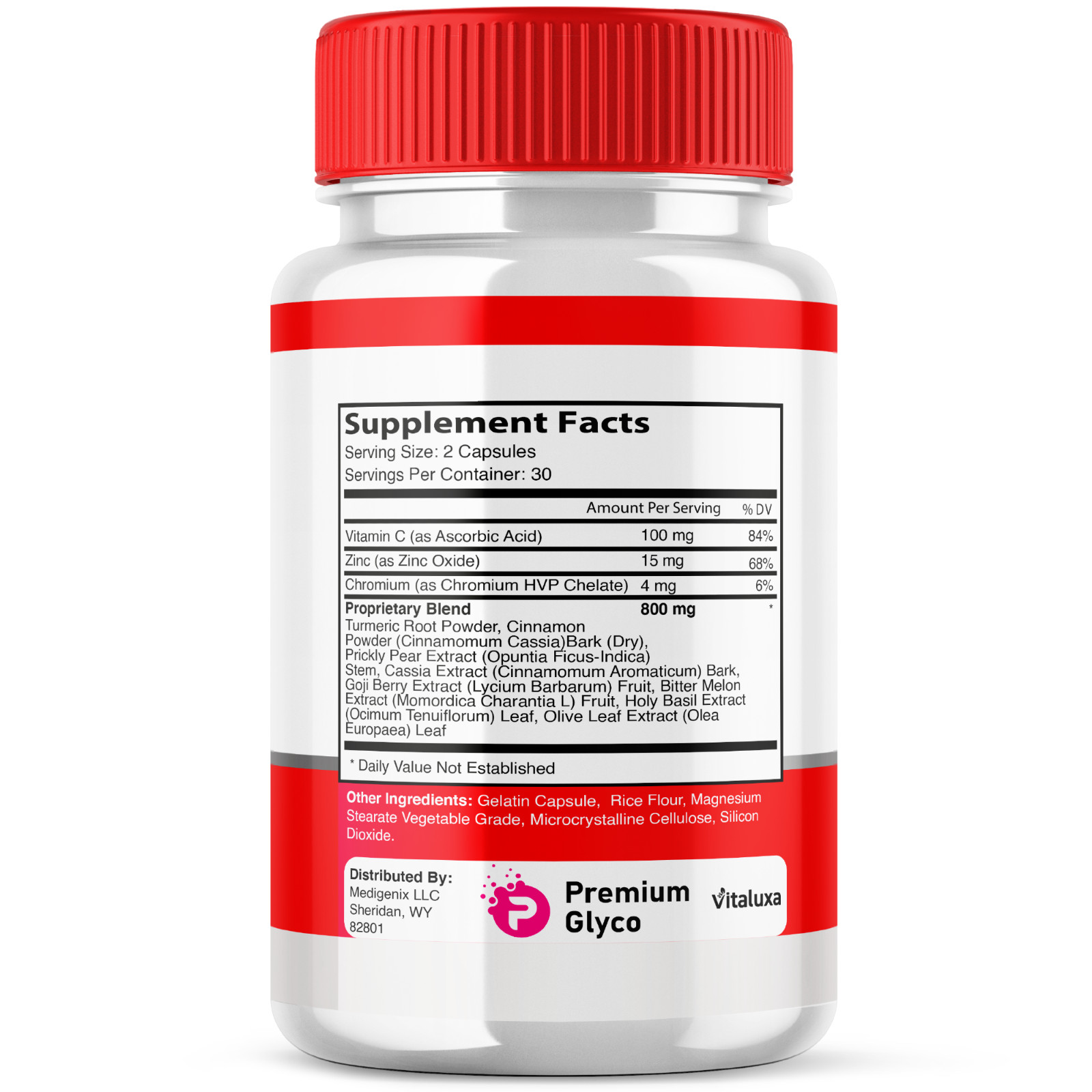 (5 Pack) Premium Glyco Capsules, Advanced Blood Support Formula (300 Capsules)