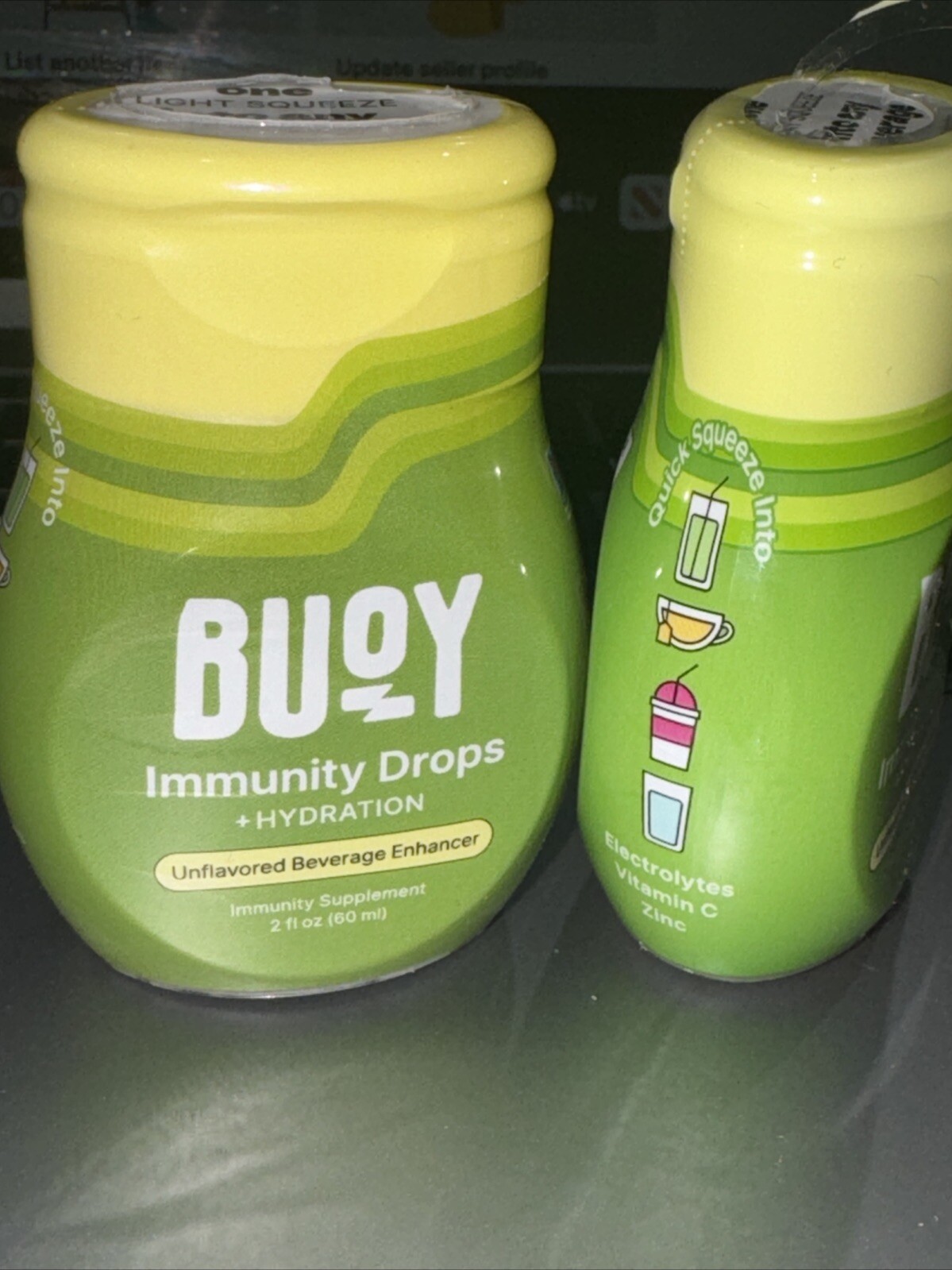 Buoy IMMUNITY DROPS 2fl.0z ( 60ml) No Sugar No Sweeteners Trace Mineral 2pack