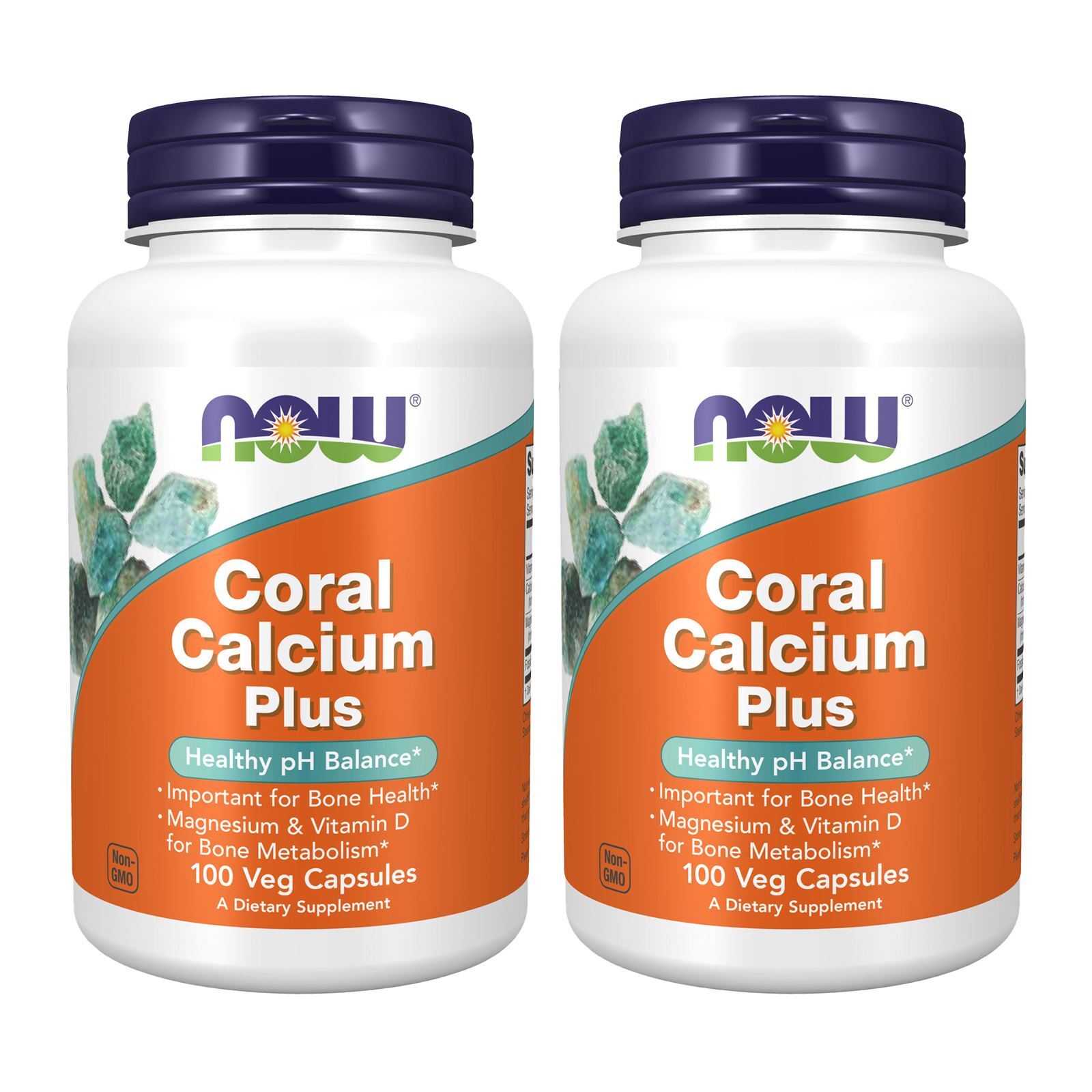 NOW FOODS Coral Calcium Magnesium Vitamin D 100 V Caps