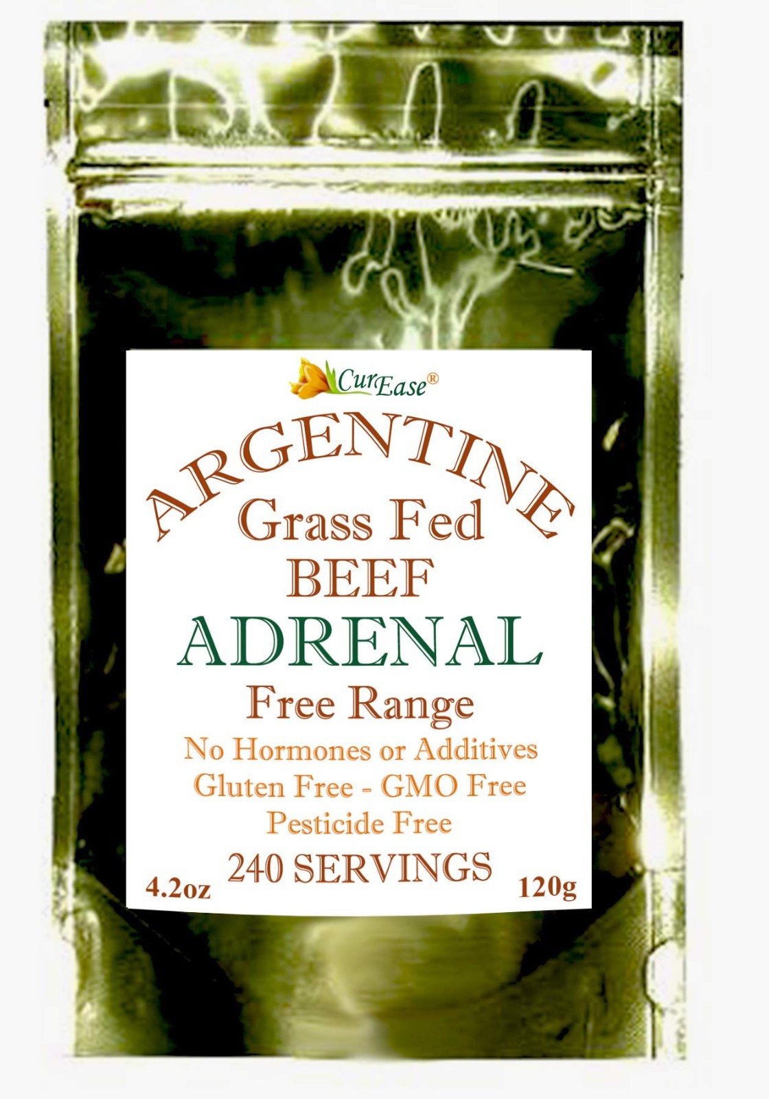 Grass-Fed Argentine Beef Adrenal Powder 4.2oz – Natural Energy & Vitality Boost