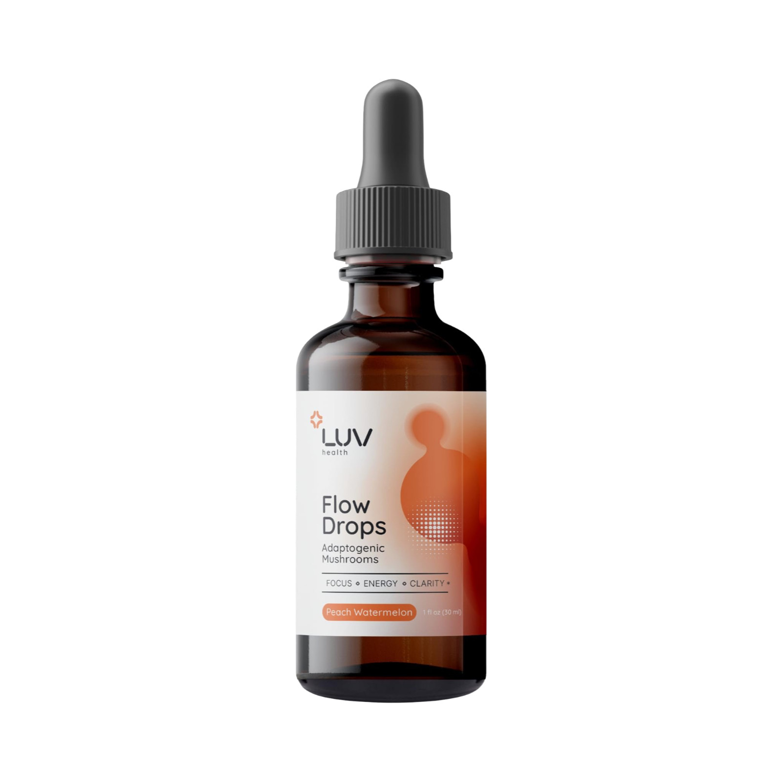 (1-Pack) LUV Wellness Flow Drops – Wellness LUV Flow Adaptogen Mushroom Blend Dr