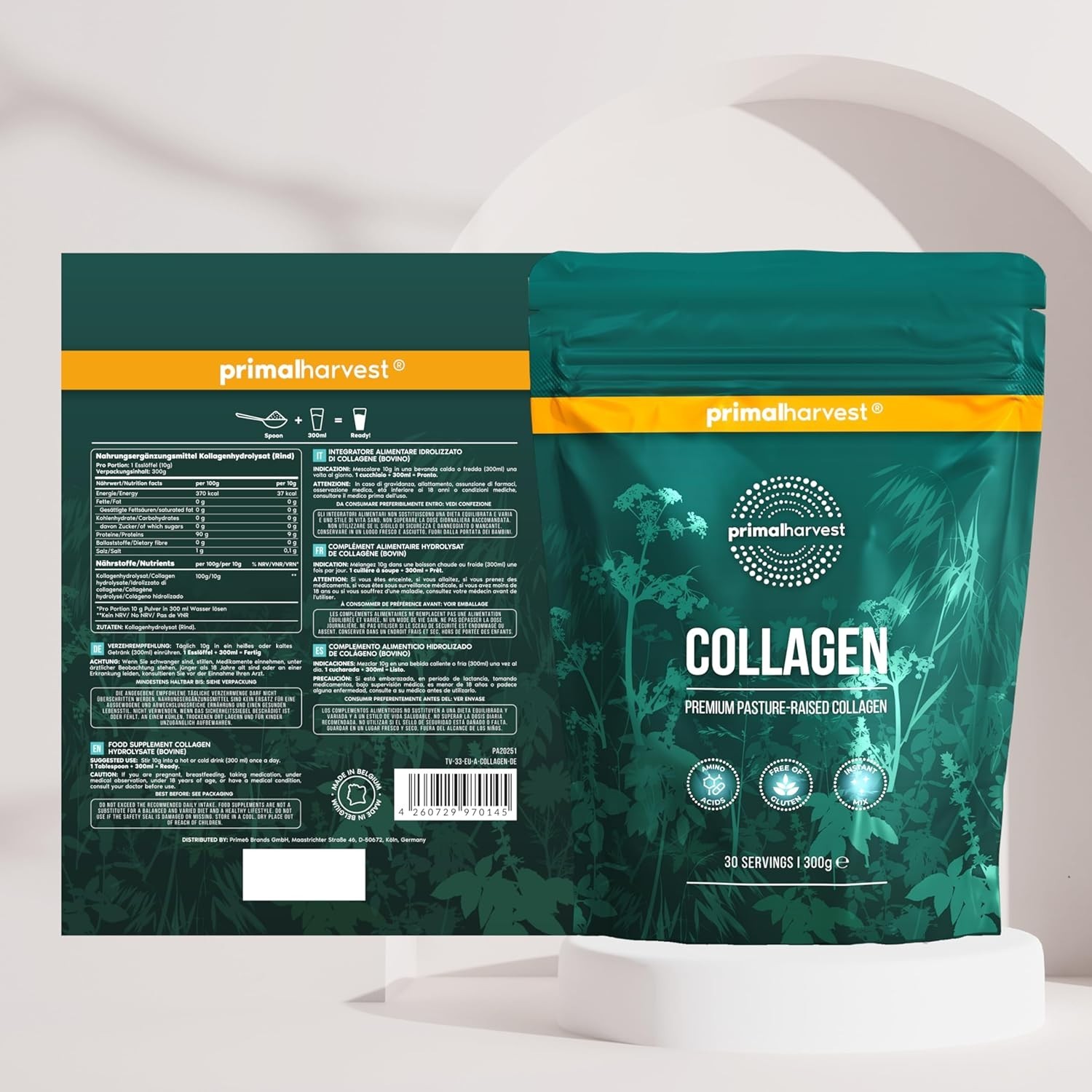 Primal Harvest Collagen Powder for Women or Men Primal Collagen Peptides Powder