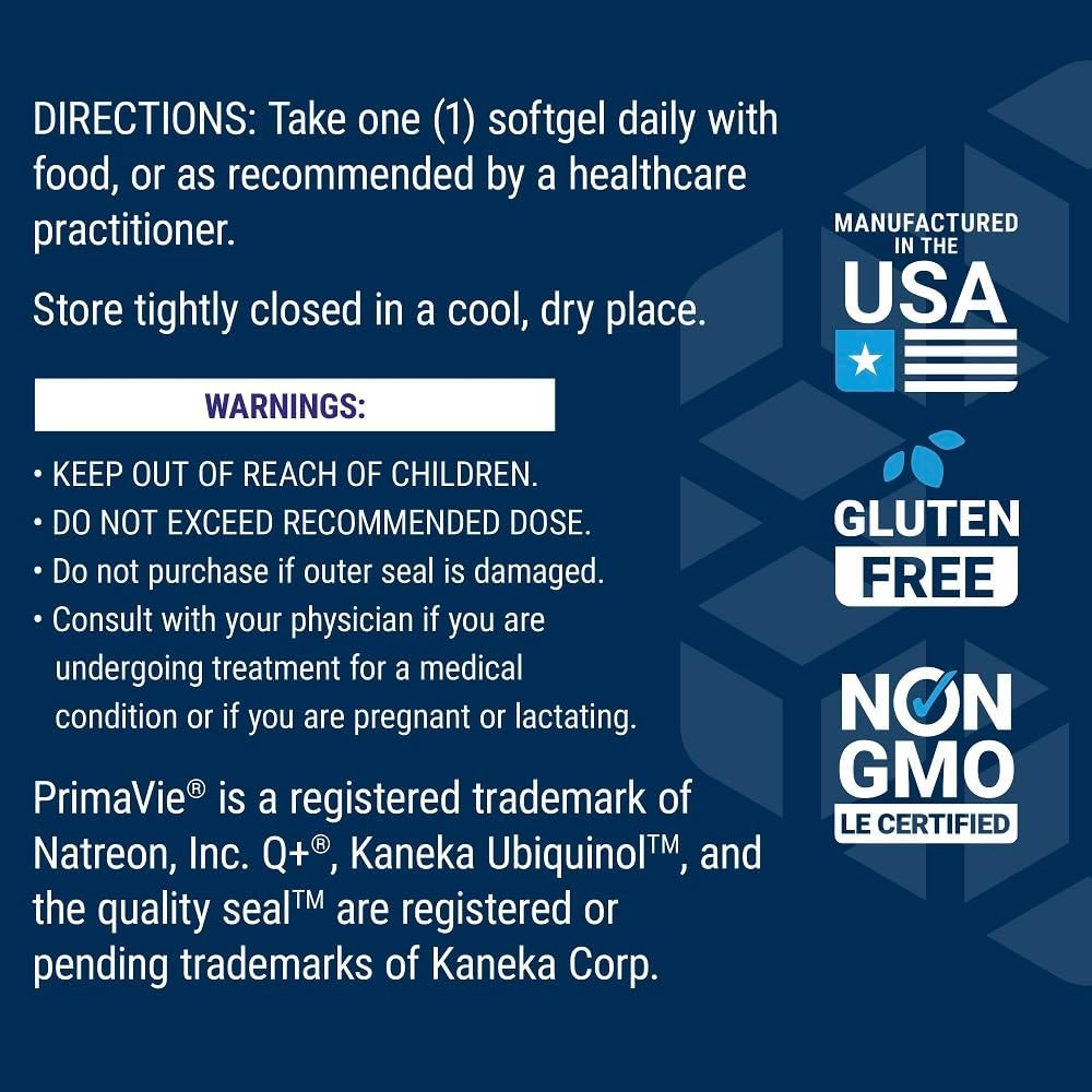 Super Ubiquinol Coq10 with Enhanced Mitochondrial Support, Ubiquinol Coq10, S…