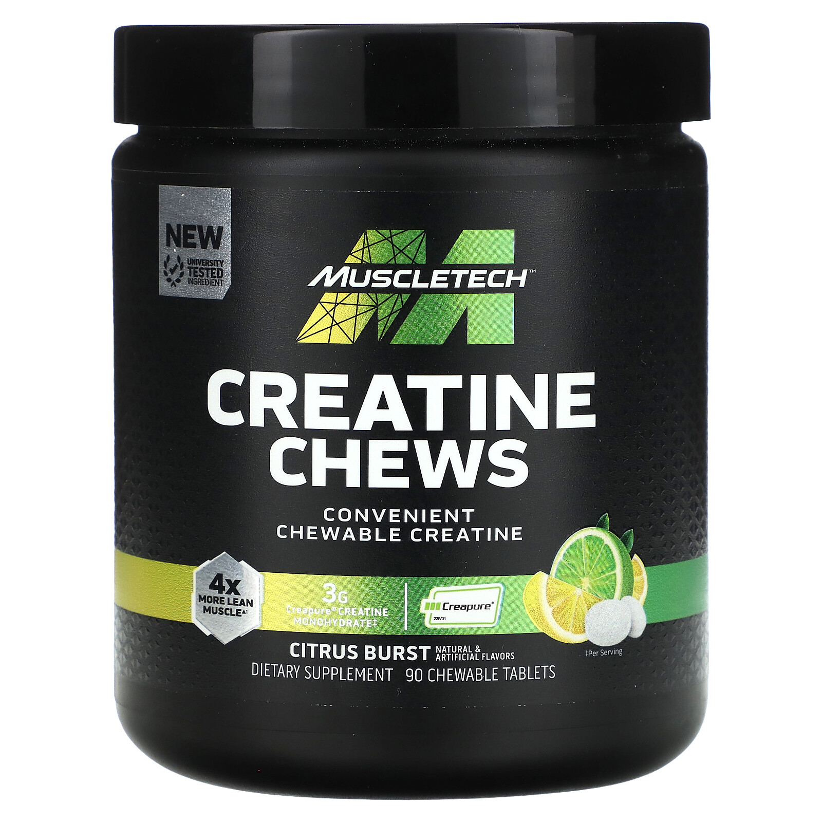 Creatine Chews, Citrus Burst , 90 Chewable Tablets