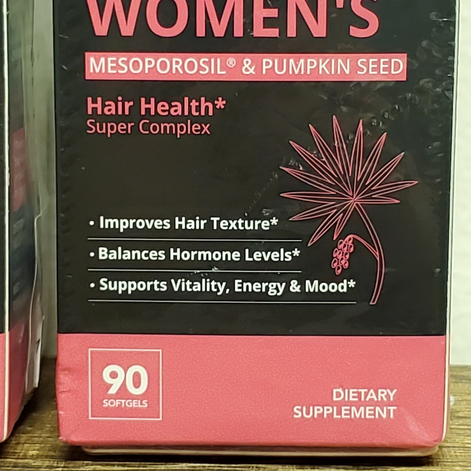 2x Saw Palmetto for Women with Mesoporosil – Pumpkin Seed Oil – Biotin 02/2029