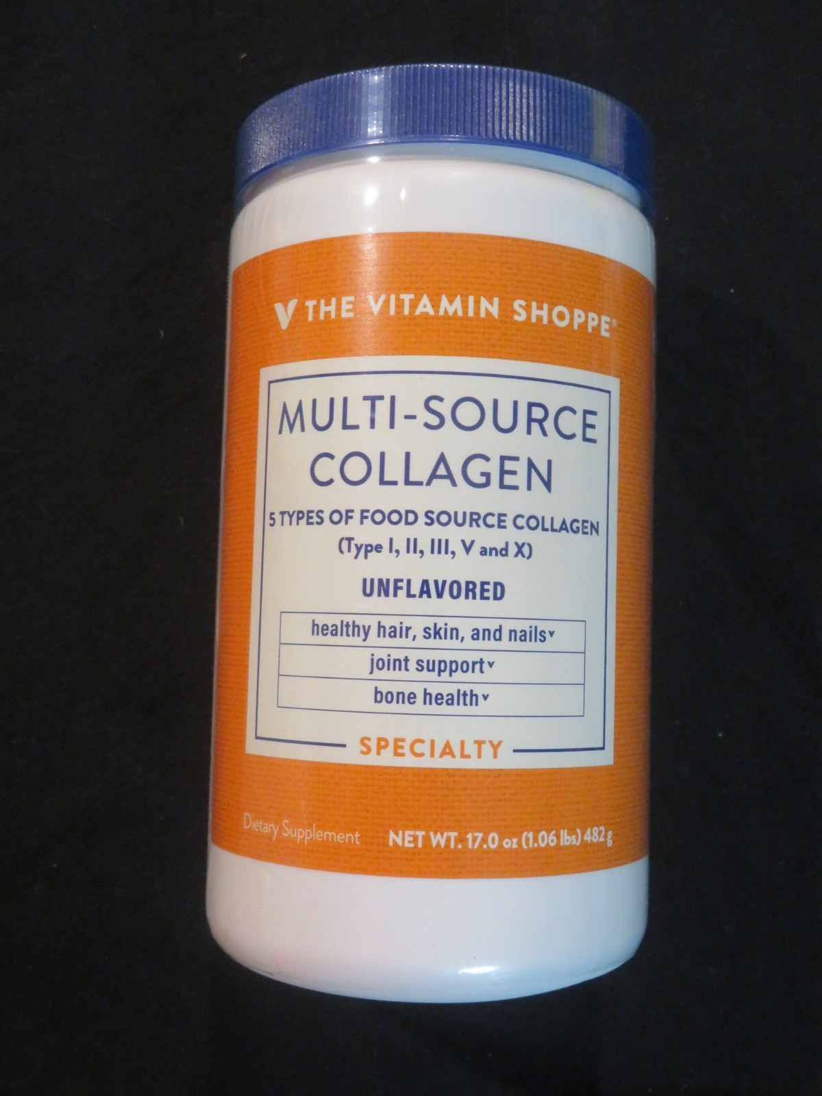 The Vitamin Shoppe Multi-Source Collagen Powder 17 Oz 45 Servings Unflavored