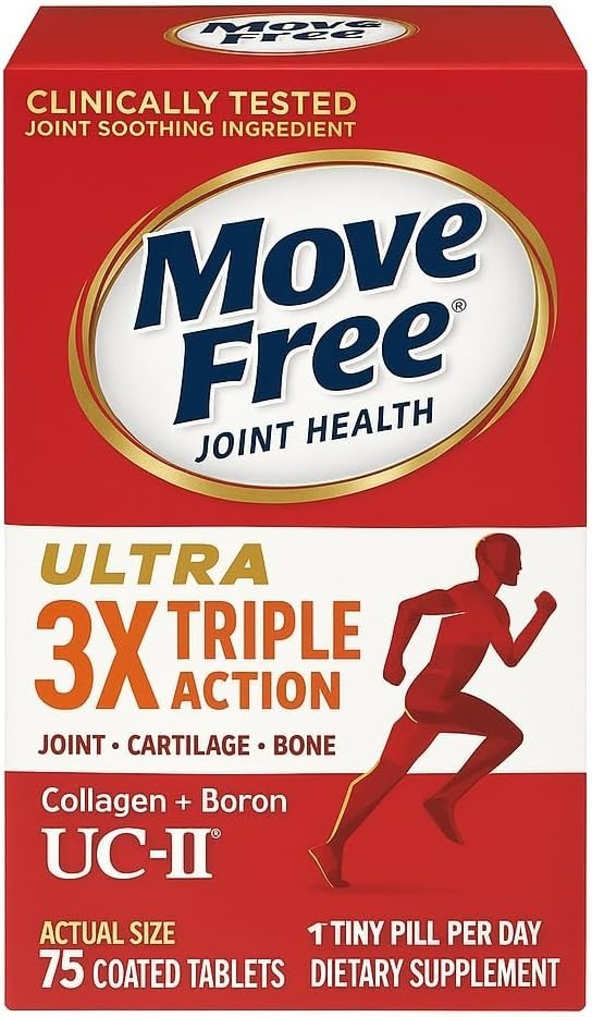 Schiff Move Free Ultra 3X Triple Action 75 Tablet EXP 8/2027