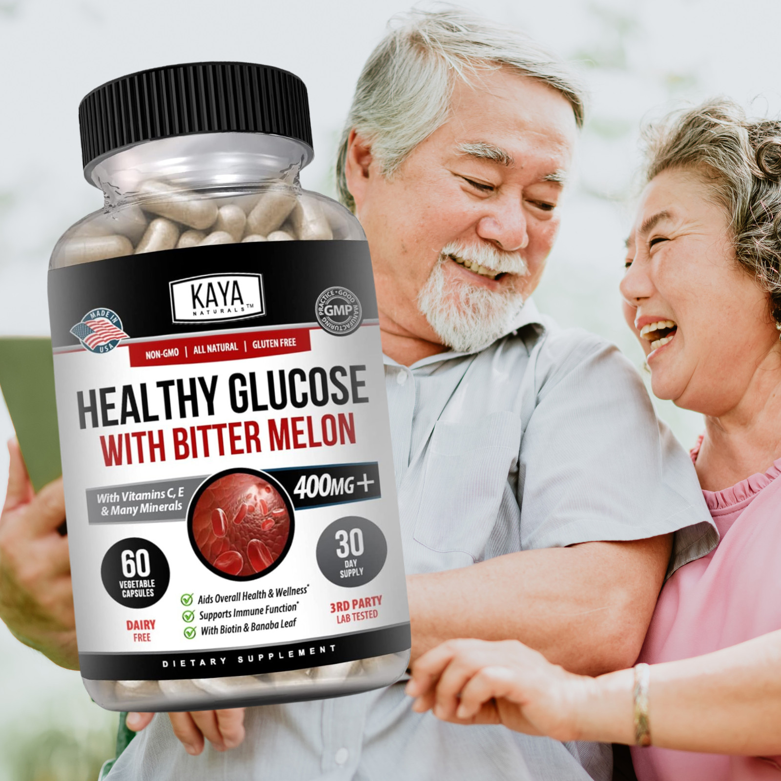 Healthy Glucose w/ Bitter Melon, Alpha Lipoic Acid, Cinnamon, Blood Support 60ct