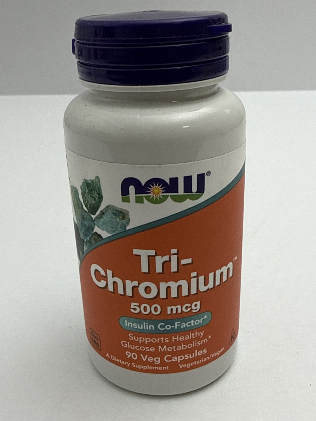 NOW Tri-Chromium, 500 mcg – Insulin Co-Factor – 90 Veg Caps – BB 01/2030