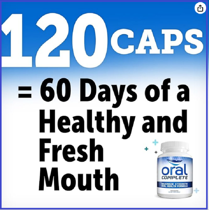 Oral Complete, Dental Probiotics, Bad Breath Treatment Halitosis Tonsil Stone