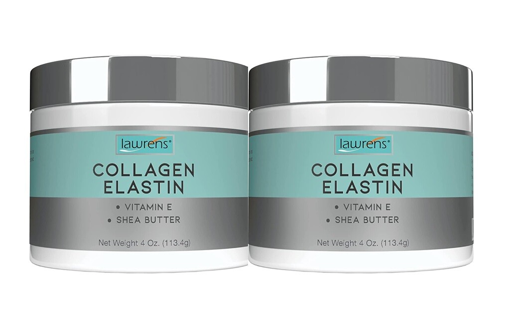 2 JAR 4=8 OZ COLLAGEN ELASTIN CREAM,no SNAIL GEL CREam 8 oz total