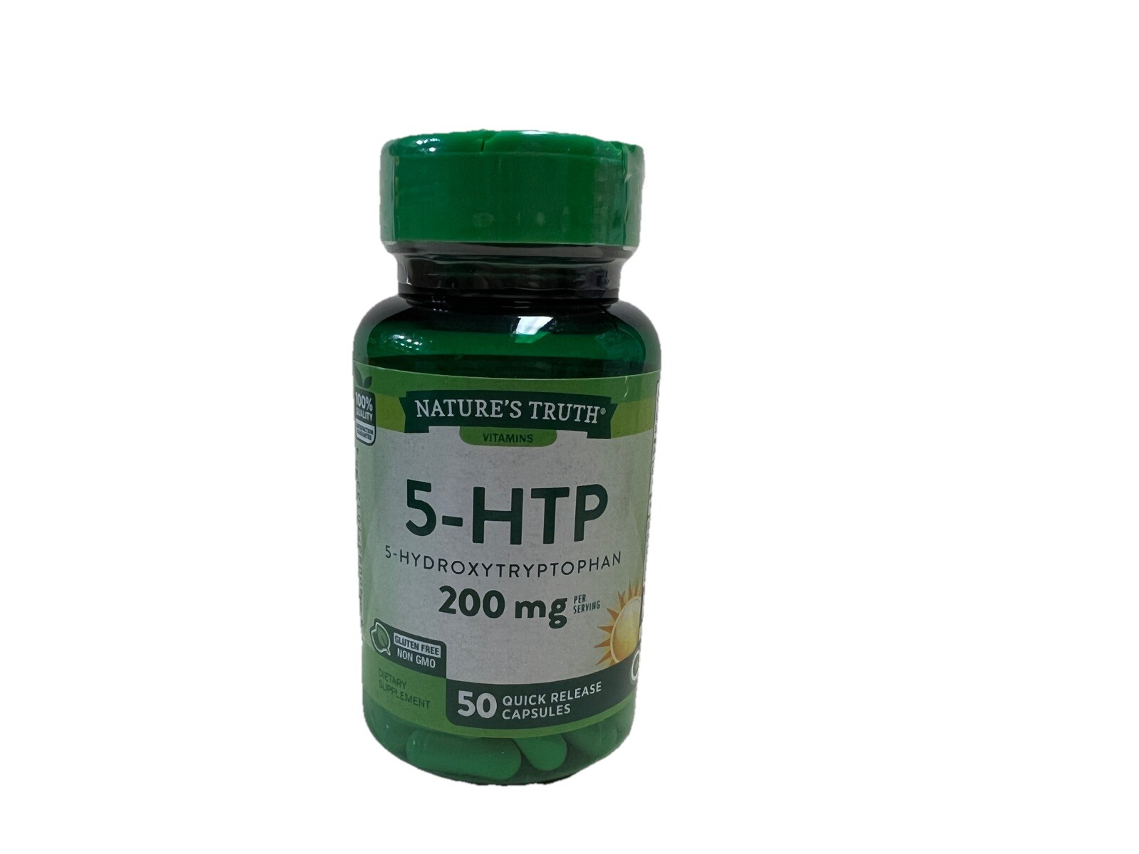 Nature’s Truth 5-HTP 200mg 50 Capsules (100mg per Capsule) -Sealed, EXP 03/2025