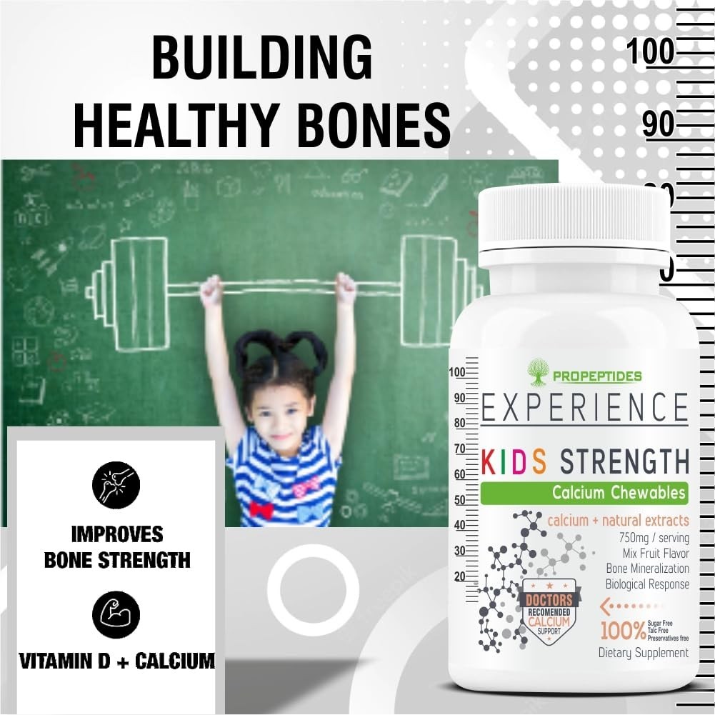 Kids Calcium Citrate D3 Zinc Iron 60 Chewable Tablets