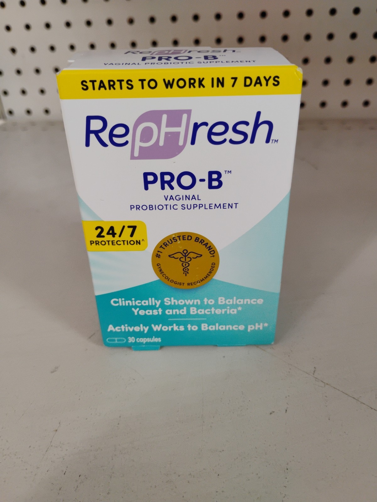Rephresh Pro B Probiotic Feminine Supplement 30 Capsules