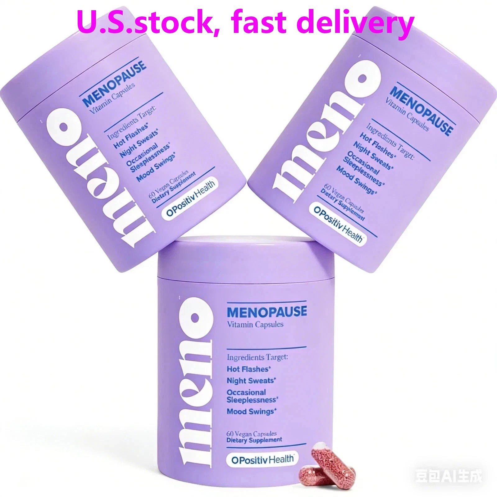 3 pack-O Positiv MENO Vitamins for Menopause-Menopause Supplement for Women