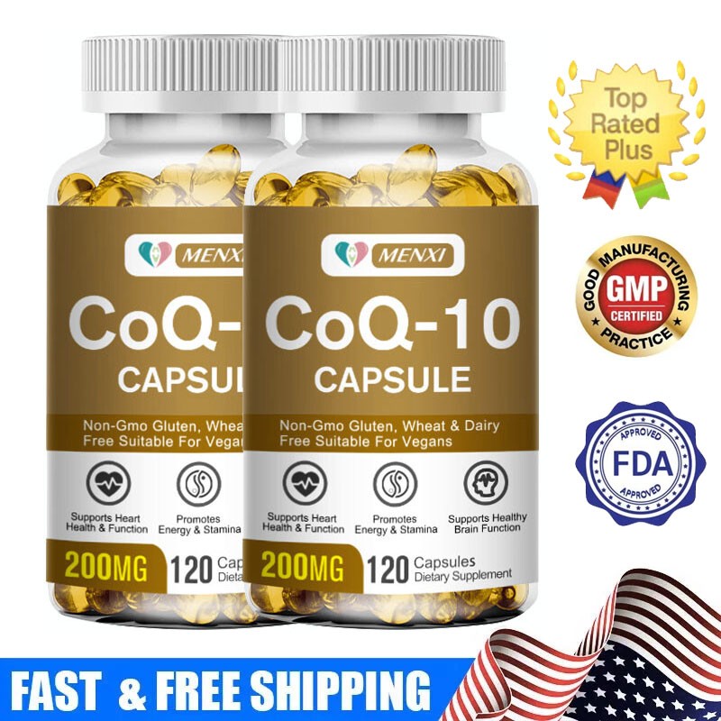 CoQ10 200 mg 240 Veg Capsules GMP Quality Assured Vegan Vegetarian Heart Health