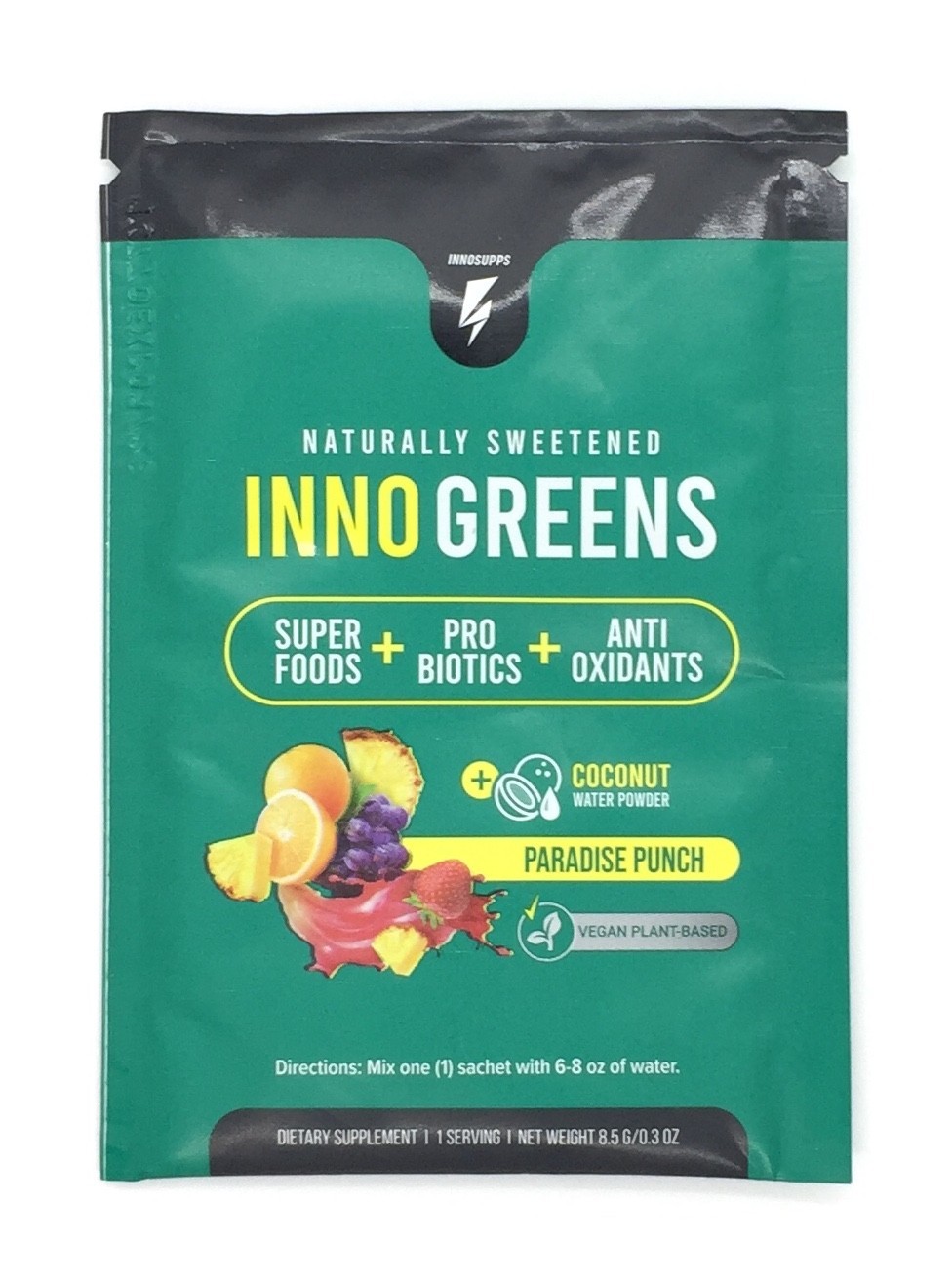 Inno Greens Paradise Punch Probiotic Drink Mix Superfood Anti Oxidents NEW