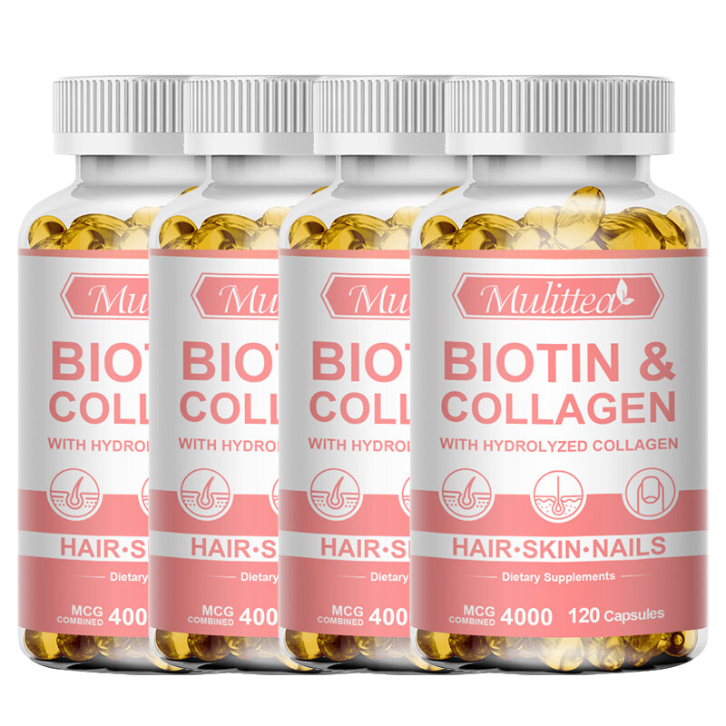 Collagen Vitamin Capsules-Skin,Hair,Nail Health Premium Collagen Supplement 120P