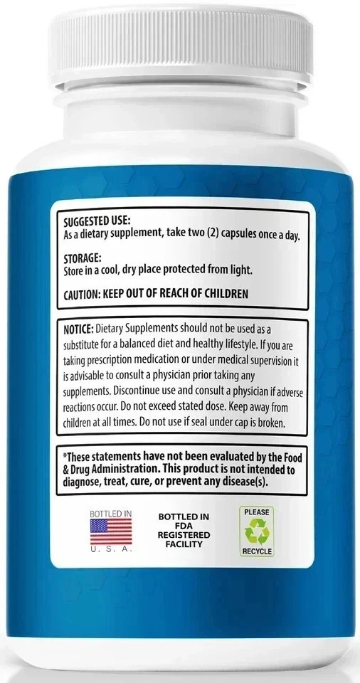 AlphaCur Nerve Wellness Daily Dietary Supplement 60 Count Pack of 3 | Free Ship