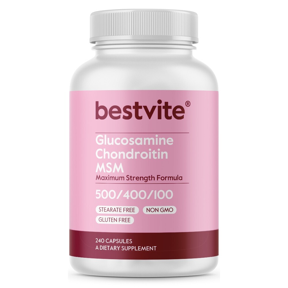Bestvite Glucosamine – Chondroitin MSM 500/400/100 (240 Capsules)