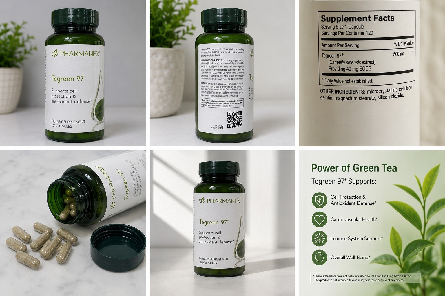 Nuskin Pharmanex Tegreen 97 (120 Count)New With Seal EXPIRED-Still Fine To Use