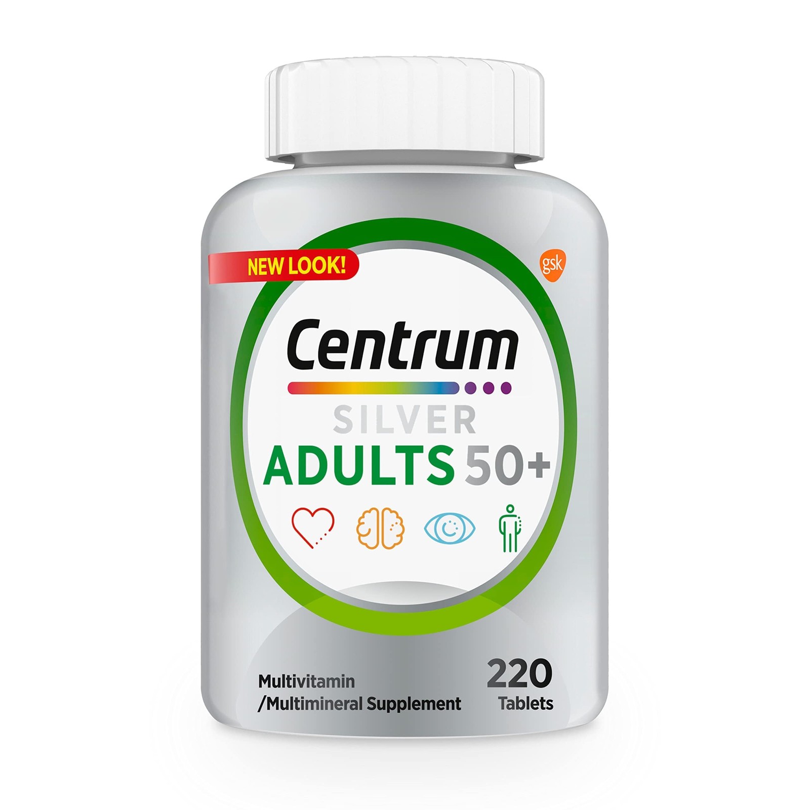 Centrum Silver Multivitamin for Adults 50 220 Count (Pack of 1), Regular
