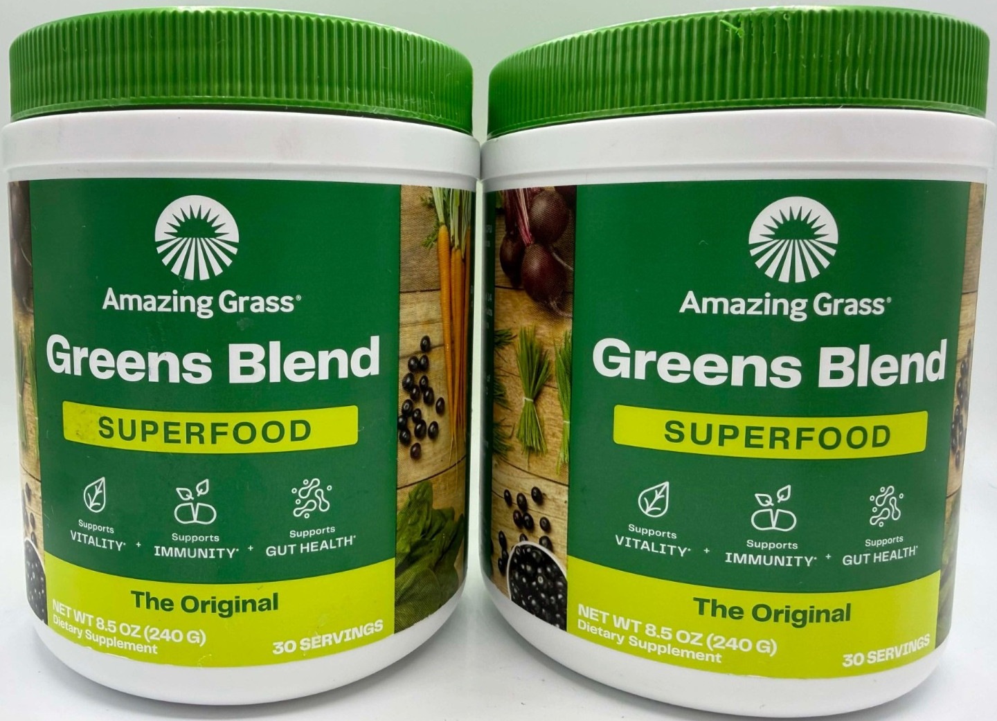 2PK Amazing Grass Greens Blend Superfood ~ The Original ~ 8.5 OZ ~ EXP 12/26