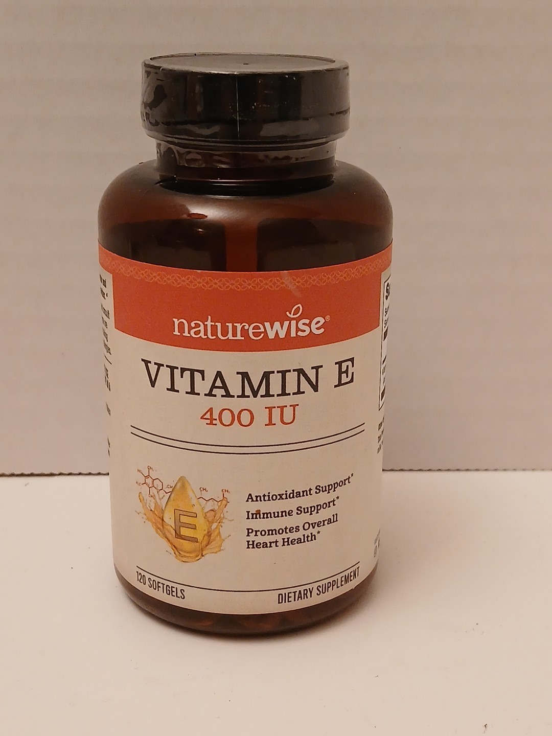 NatureWise Vitamin E 400 IU Softgels (180mg DL-Alpha) Dairy & Gluten Free