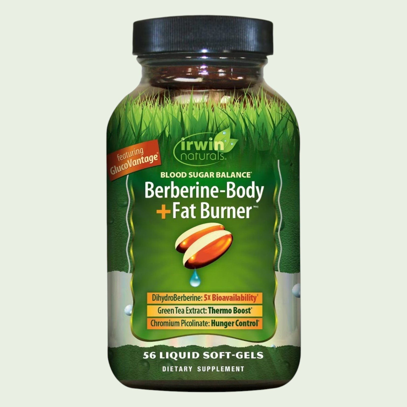 Irwin Naturals- Blood Sugar Balance-Berberine-Body+Fat Burner 56 Softgels-NEW!!!