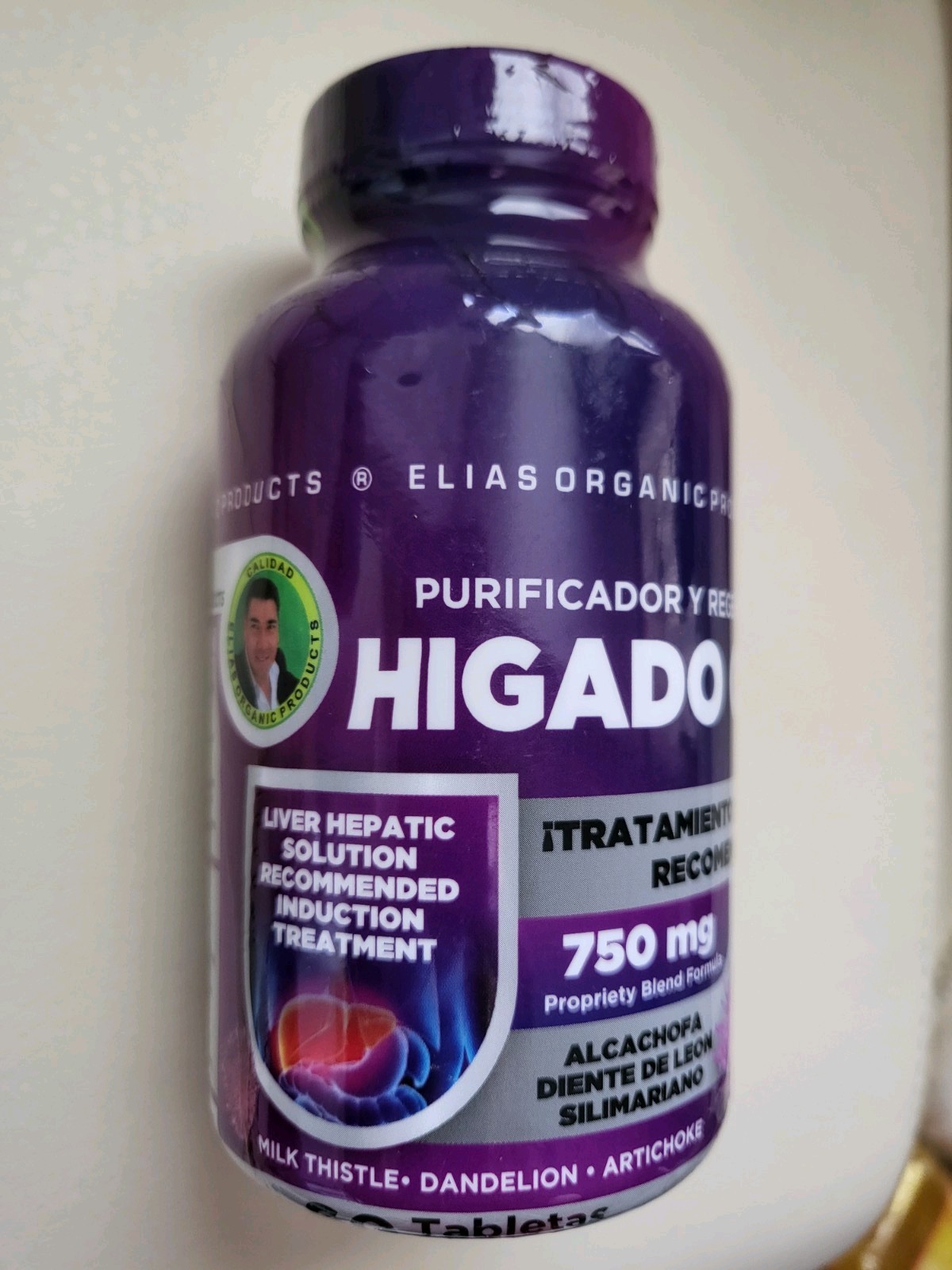 Elias Organic HIGADO GRASO 750mg 60 Tab