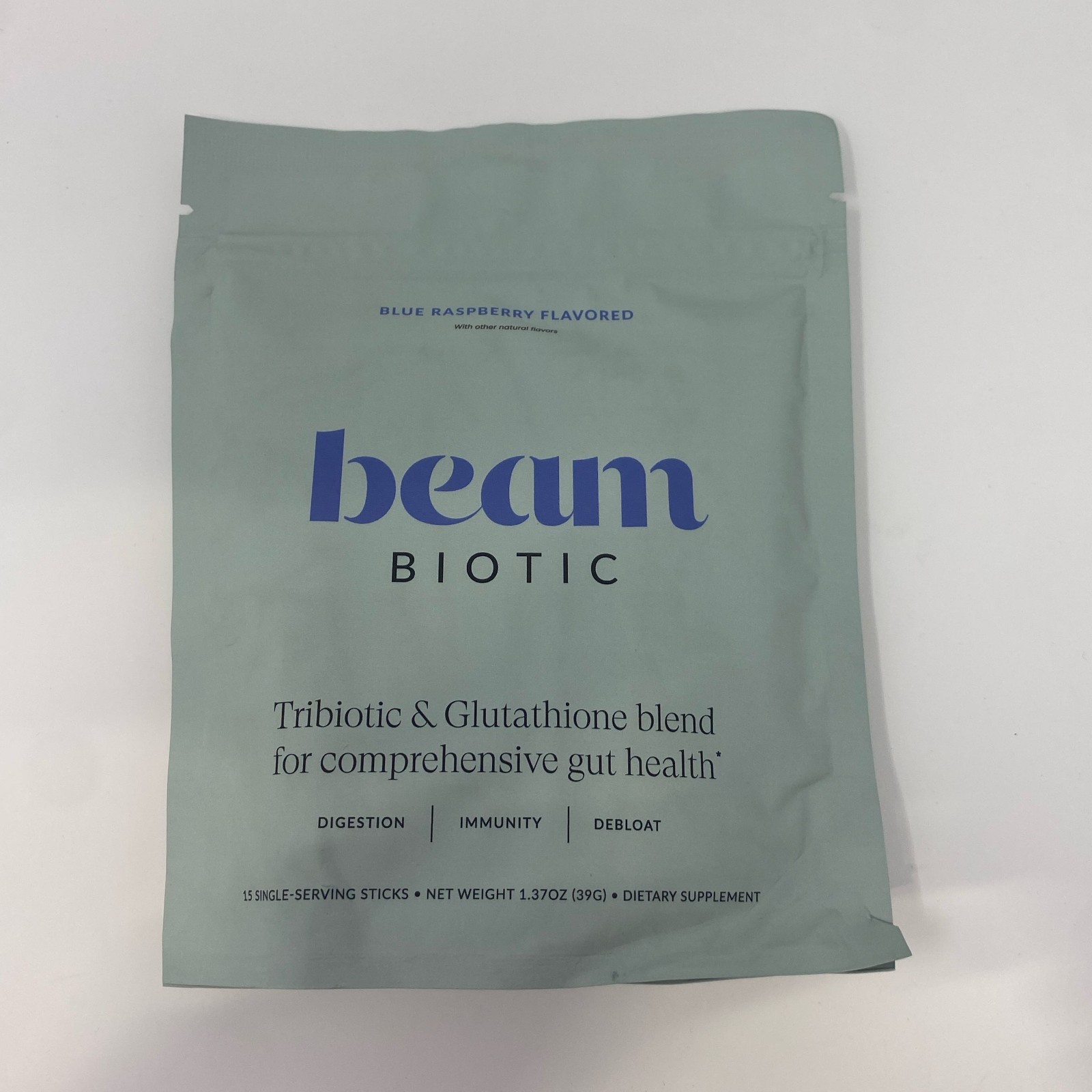 Beam Biotic Blue Raspberry 15 Sticks Probiotic Powder