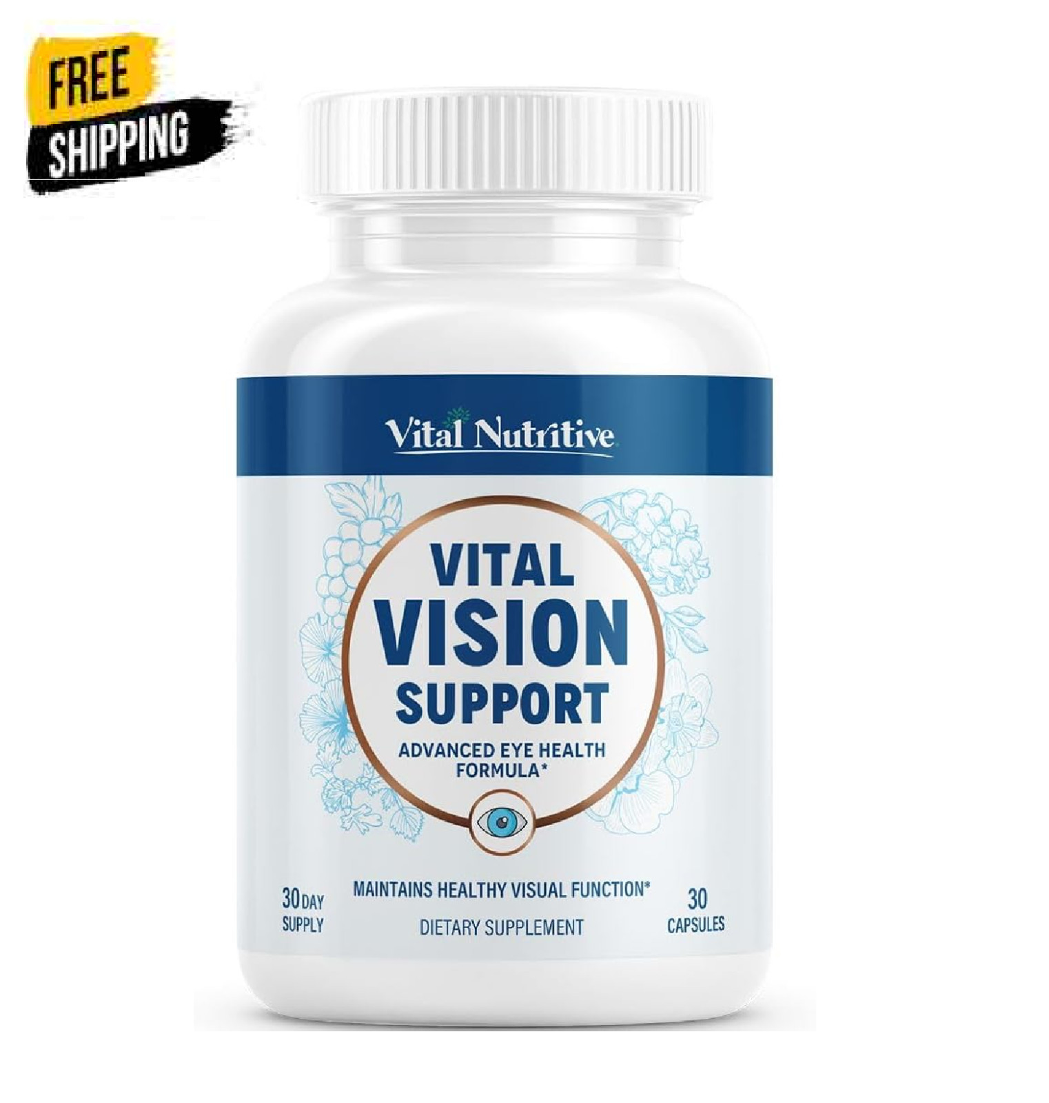 Vital Vision Support – Eye Health Supplement with Vitamin A, Lutein, Beta Carote
