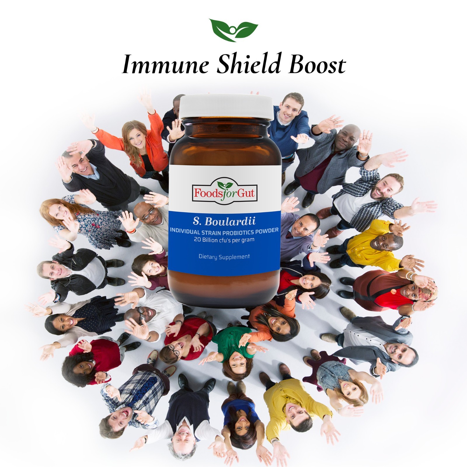 Saccharomyces Boulardii Probiotic Powder 20B CFU | Bottled in USA|No Additives