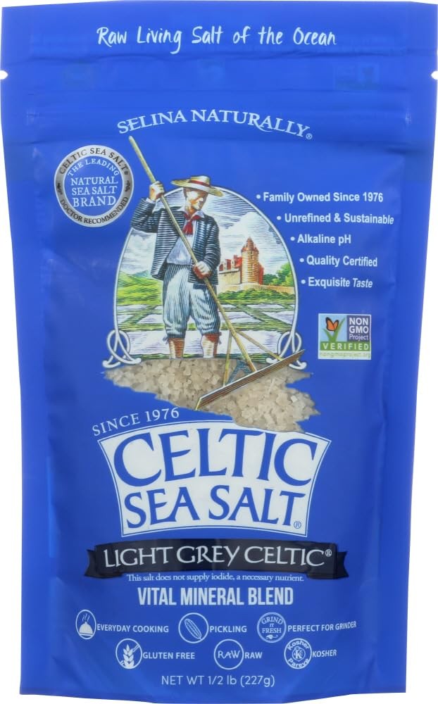 Celtic Sea Salt Light Grey Pouch 8.0 OZ (Pack of 3)_AB 8 Ounce 3)