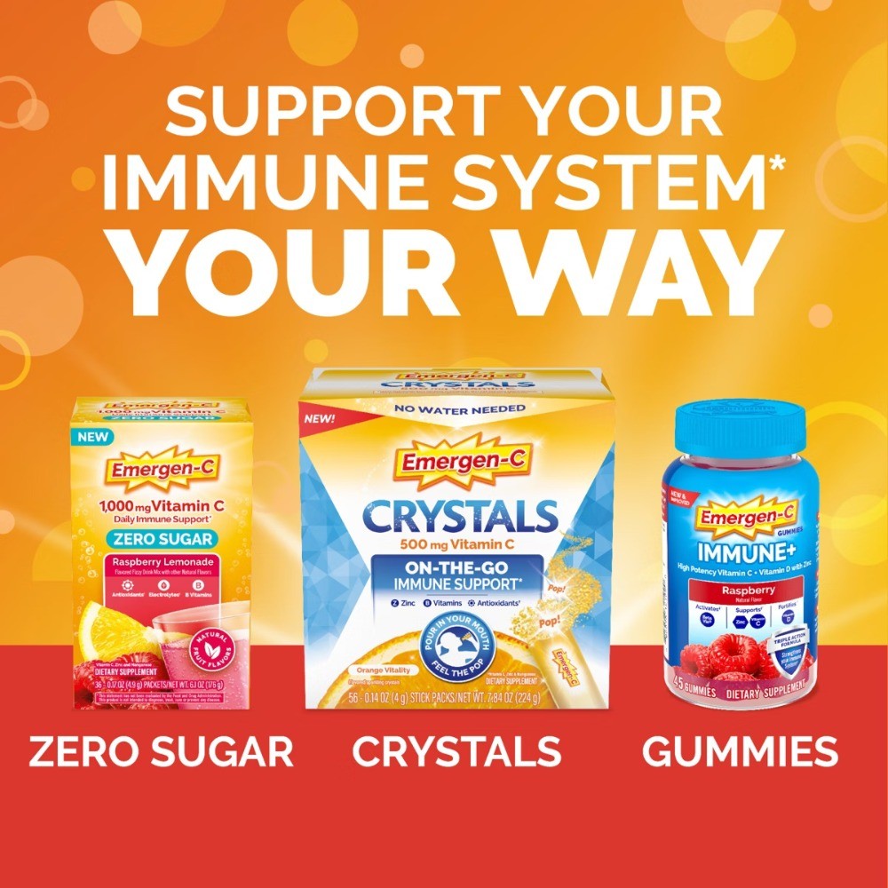 Vitamin C Immune Support Gummies – Orange, Tangerine & Raspberry – 45ct: Dietary