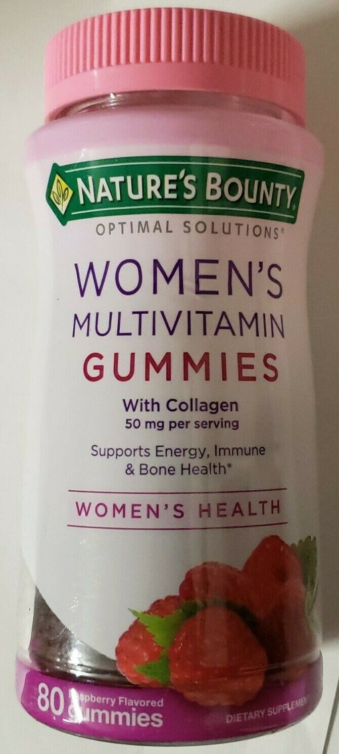 Natures Bounty – WOMENS Multivitamin Gummies – 80 pcs – Raspberry – Exp 10/2024