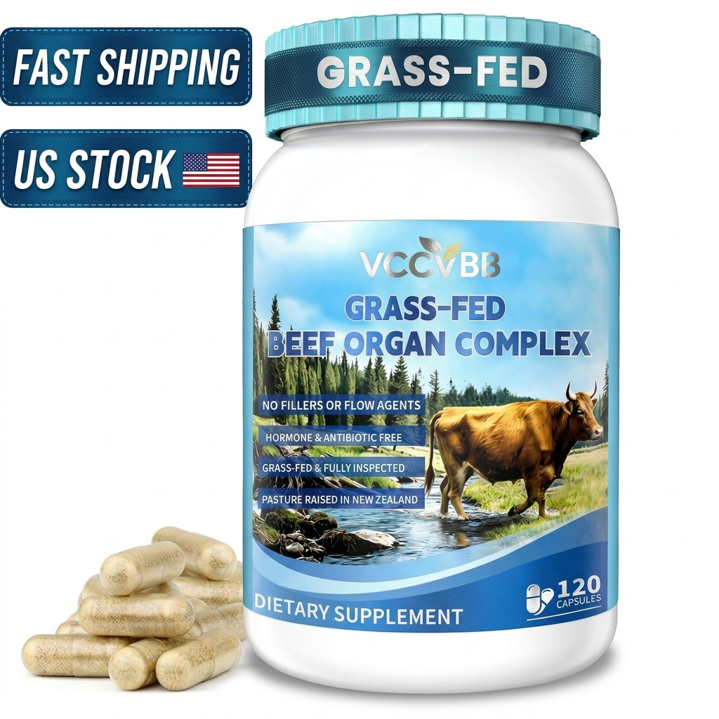 Grass Fed Beef Organ Supplements for Women Liver Kidney Uterus Hormone 120 caps