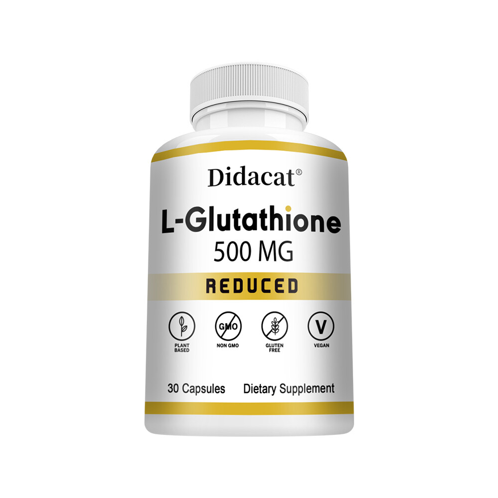 Glutathione Pure Reduced L-Glutathione Antioxidant 500MG Whitening Anti-Aging