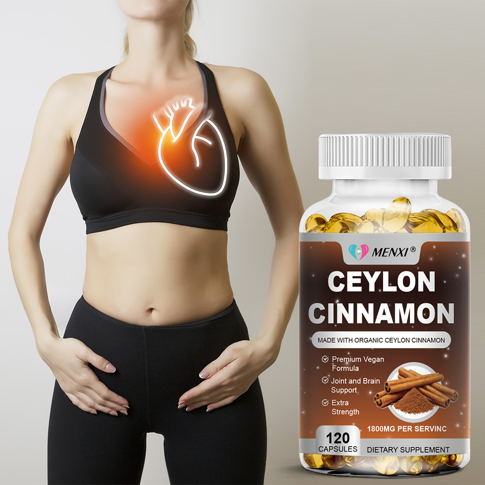 Organic 1800mg Ceylon Cinnamon 240 Capsules Highest Potency Blood Sugar Support