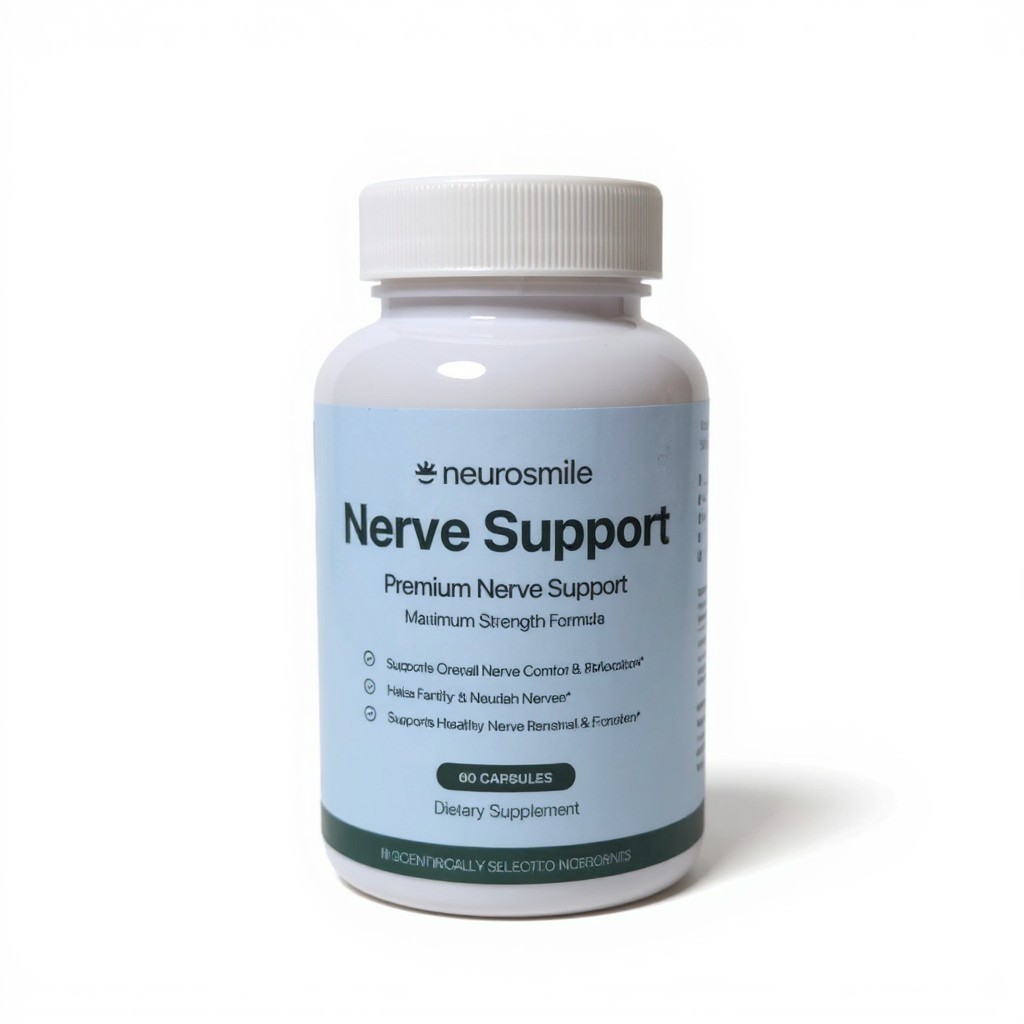 NEUROSMILE Neuropathy Premium Nerve Support 60ct 1 Month Supply! **exp01/2028