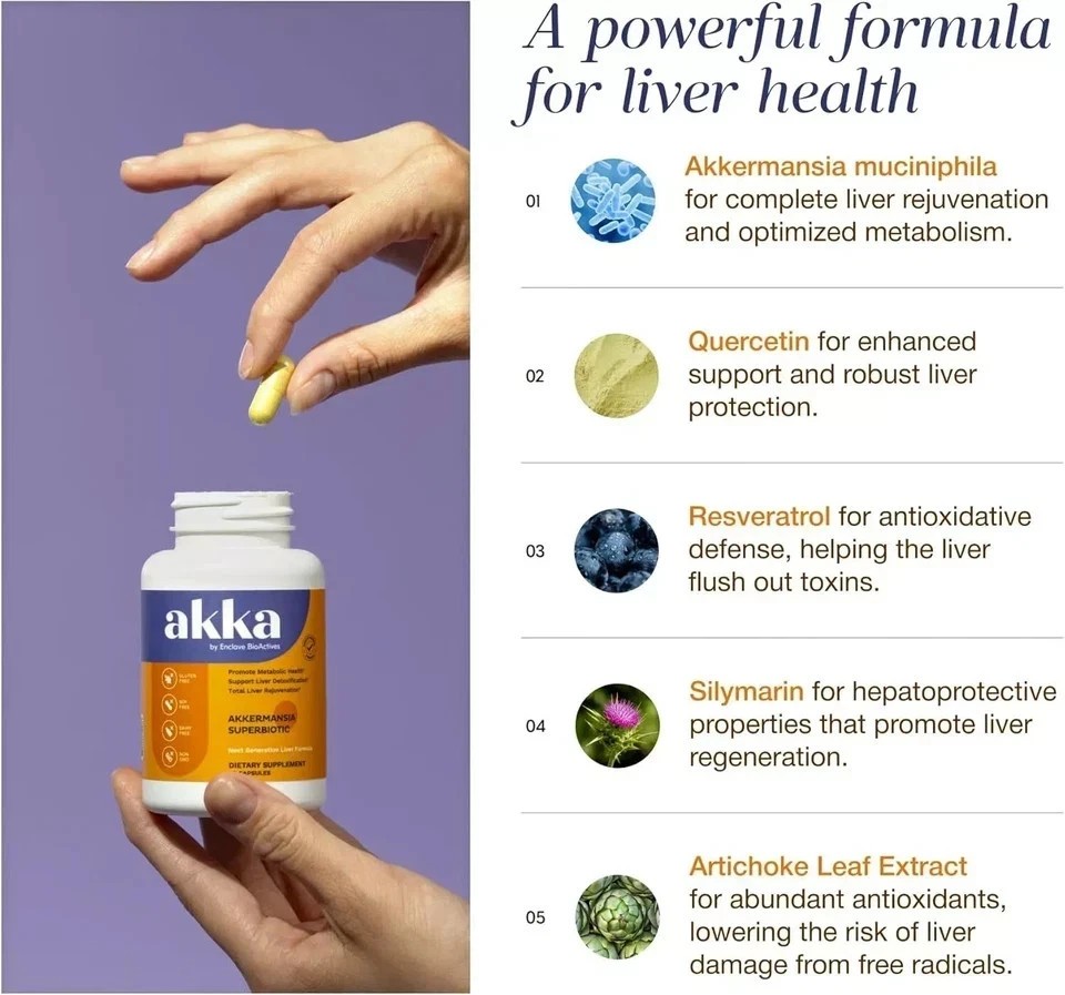 AKKA – Premium Liver Cleanse Detox & Repair Superbiotic,Gut Health, Milk Thistle