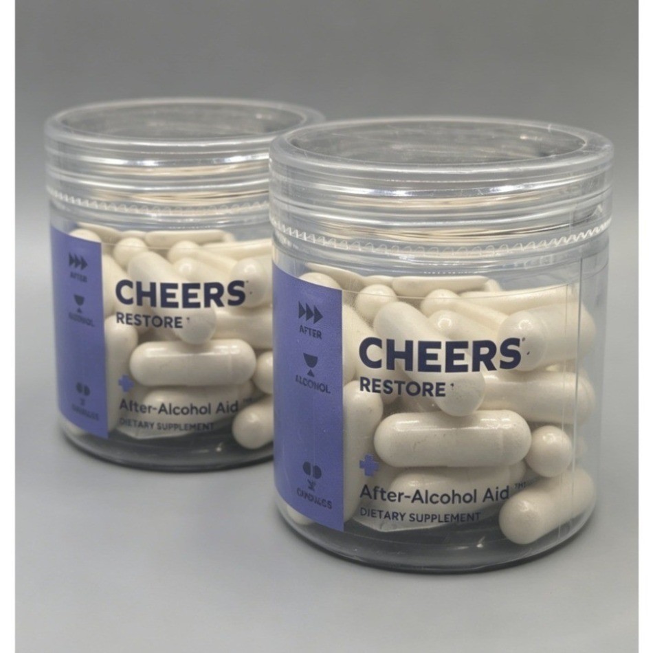 Cheers Restore DHM + L-Cysteine Supplement | Post-Alcohol Liver Support Capsules