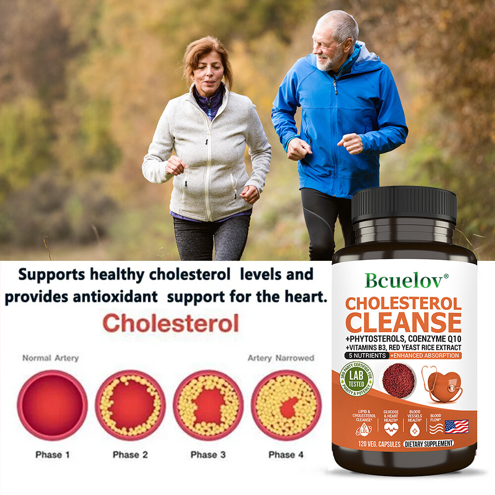 CHOLESTEROL CLEANSE+PHYTOSTEROLS,COENZYME Q10+VITAMINS BЗ,RED YEAST RICE EXTRACT
