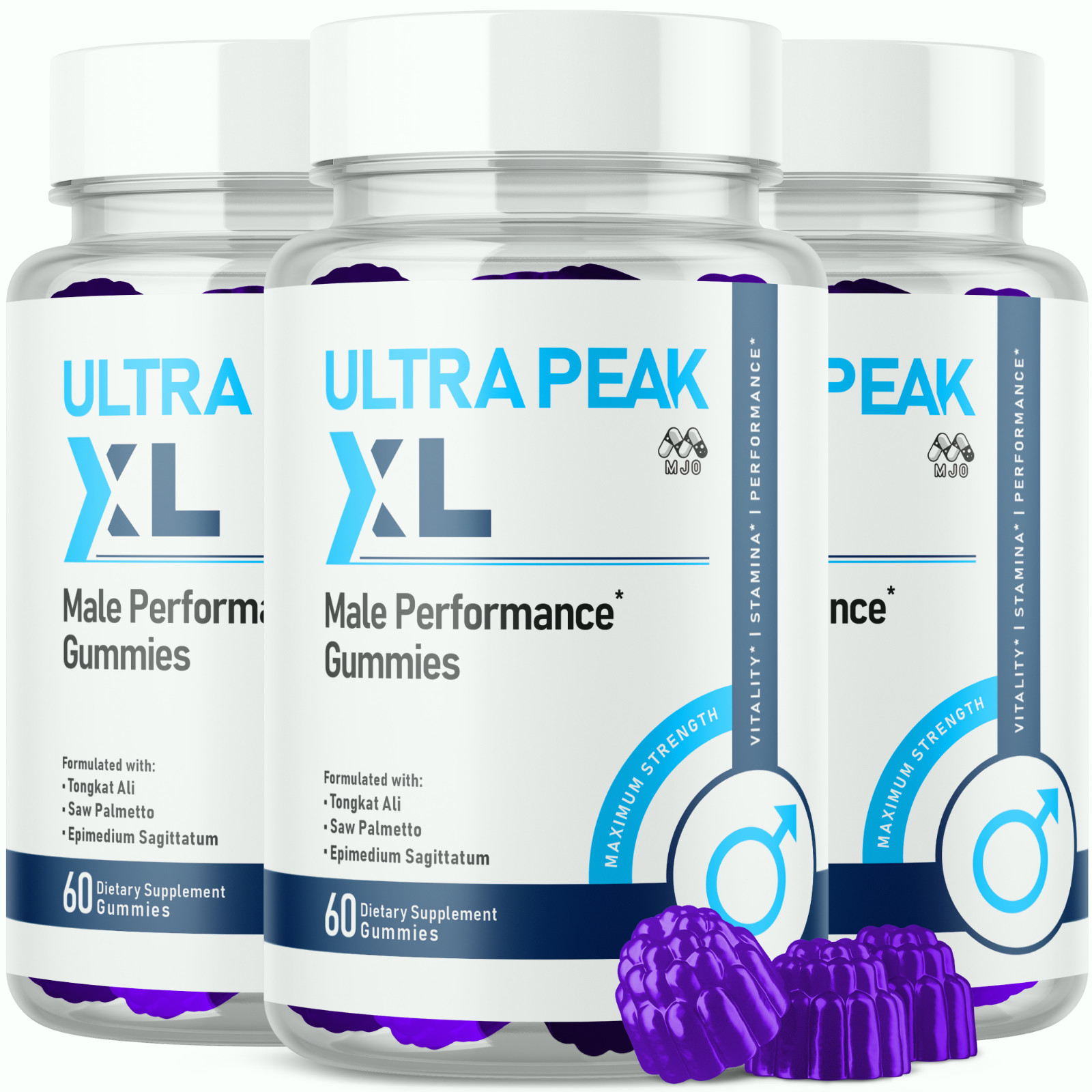 (3 Pack) Ultra Peak XL Gummys Advanced Male Support Supplement 180 Gummies