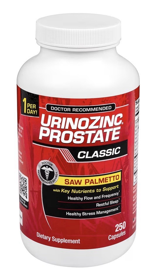 Urinozinc Prostate Classic Supplement Doctor Recommended Saw Palmetto 250capsule