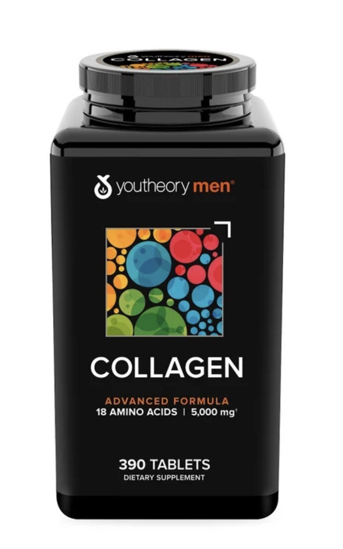 youtheory Mens Collagen Advanced Formula, 390 Tablets! Original- Free Shipping